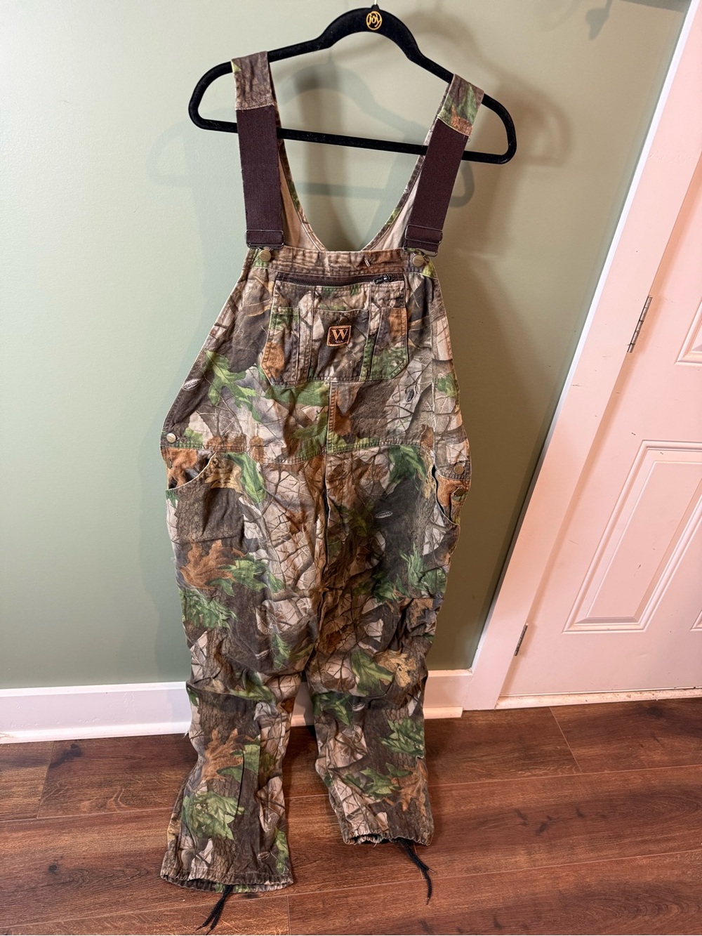 Camouflage Hunting Bib Overalls with Suspender Straps